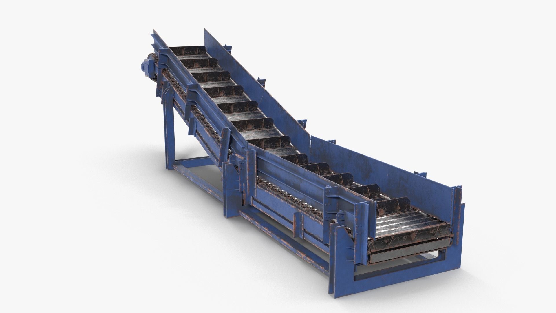 Apron conveyor 3D model_6