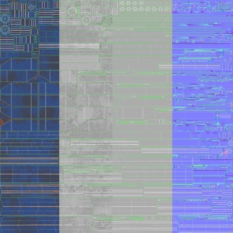 Apron conveyor 3D model_19