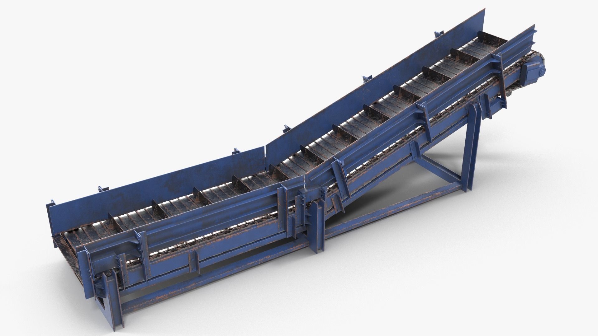 Apron conveyor 3D model_7