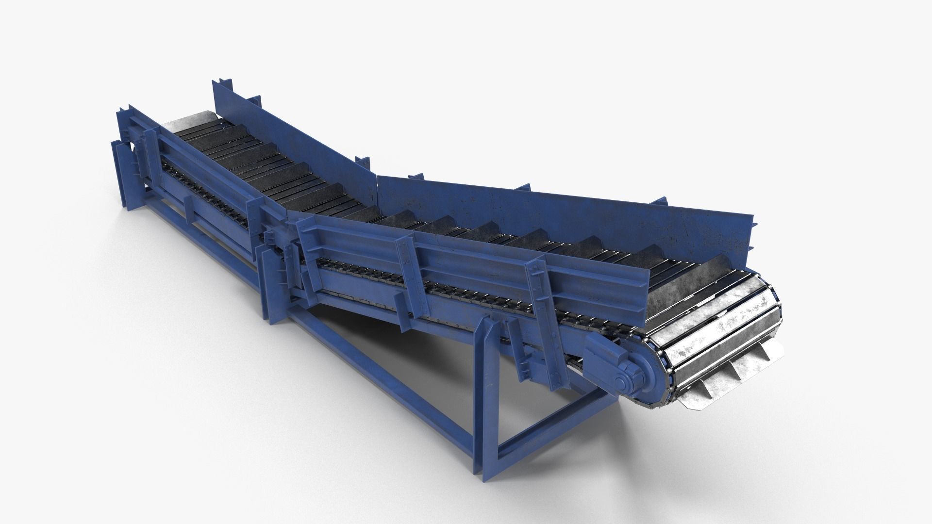 Apron conveyor 3D model_3