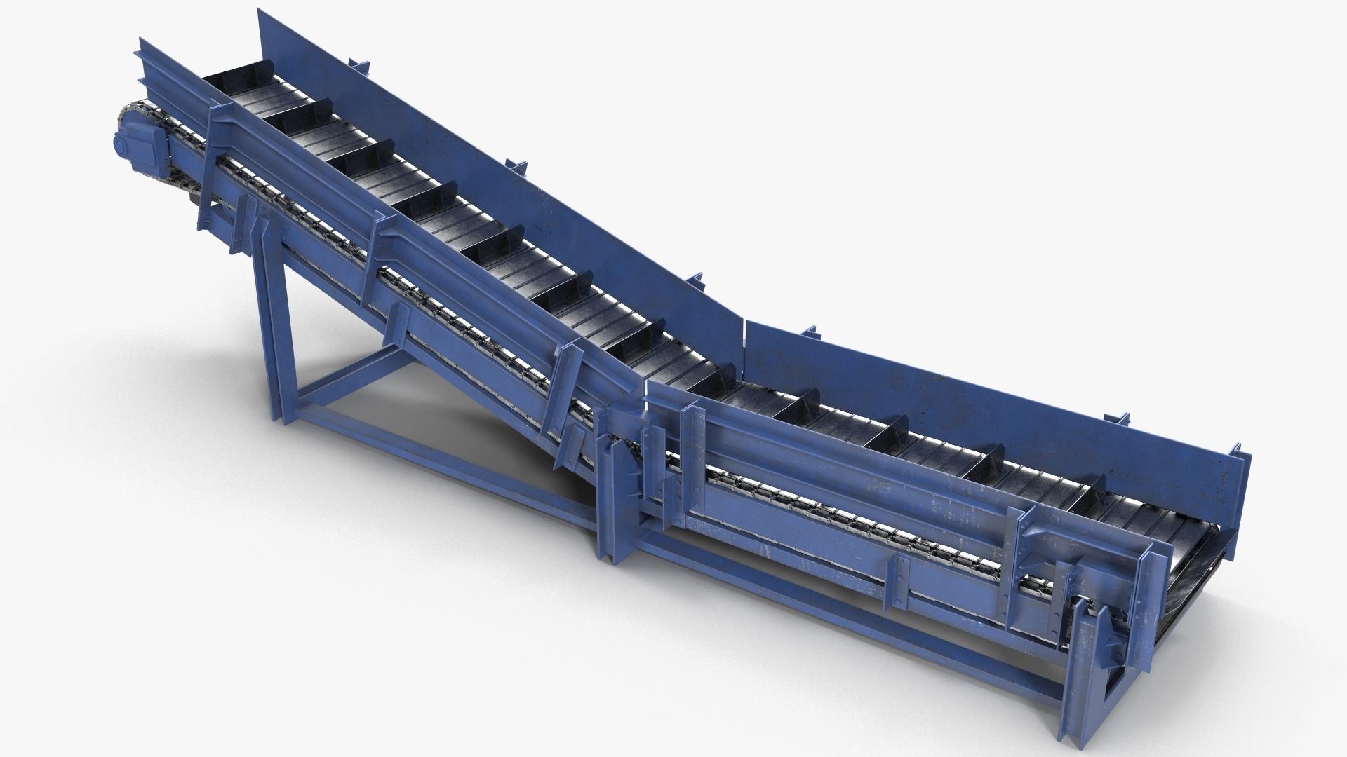 Apron conveyor 3D model_5