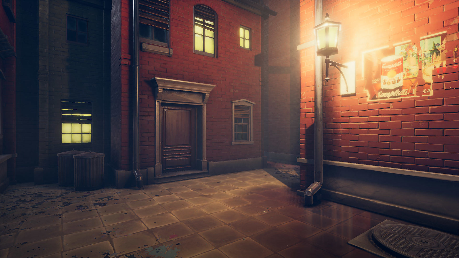 Stylized Town Low-poly 3D model_8