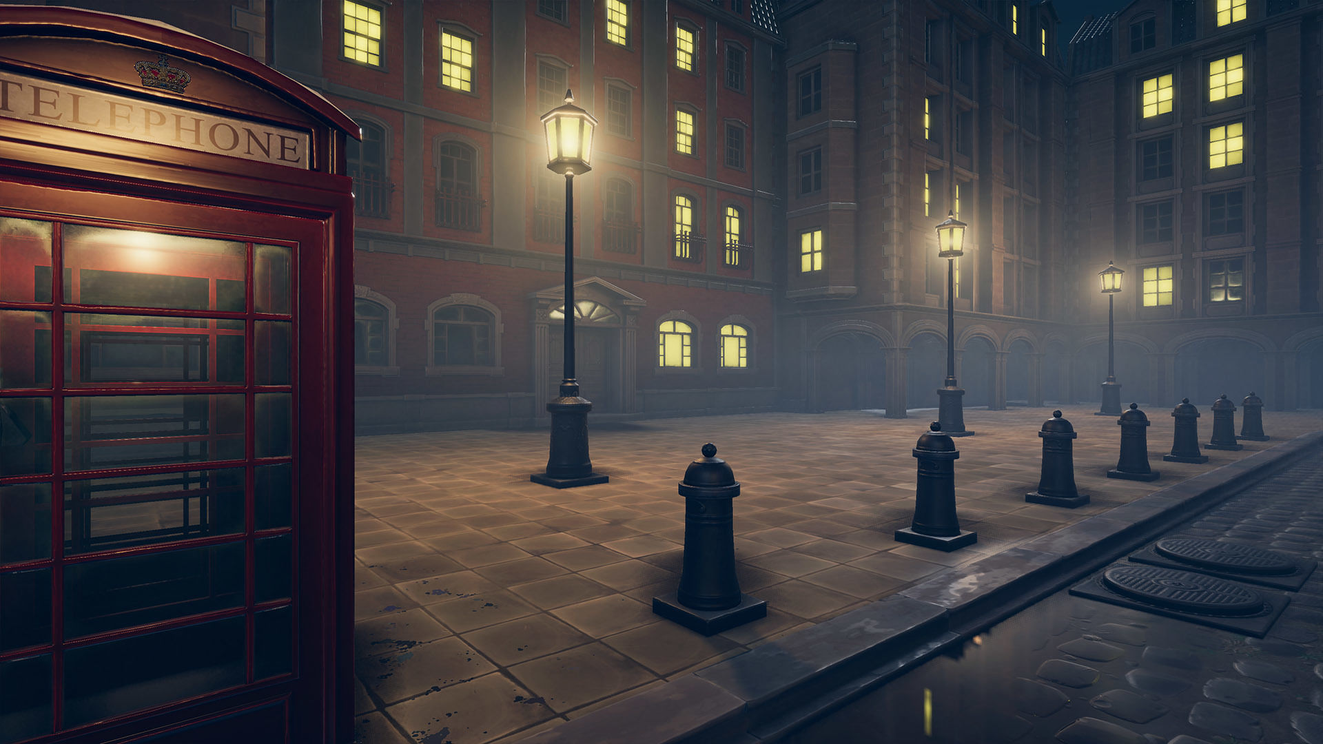 Stylized Town Low-poly 3D model_2