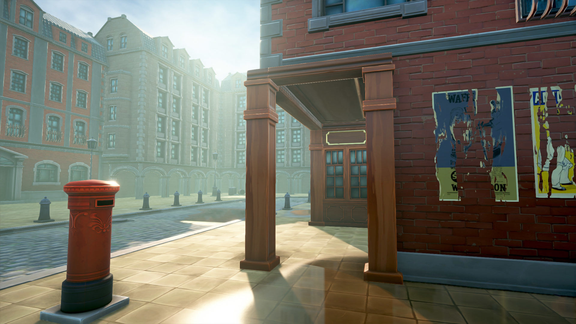 Stylized Town Low-poly 3D model_12