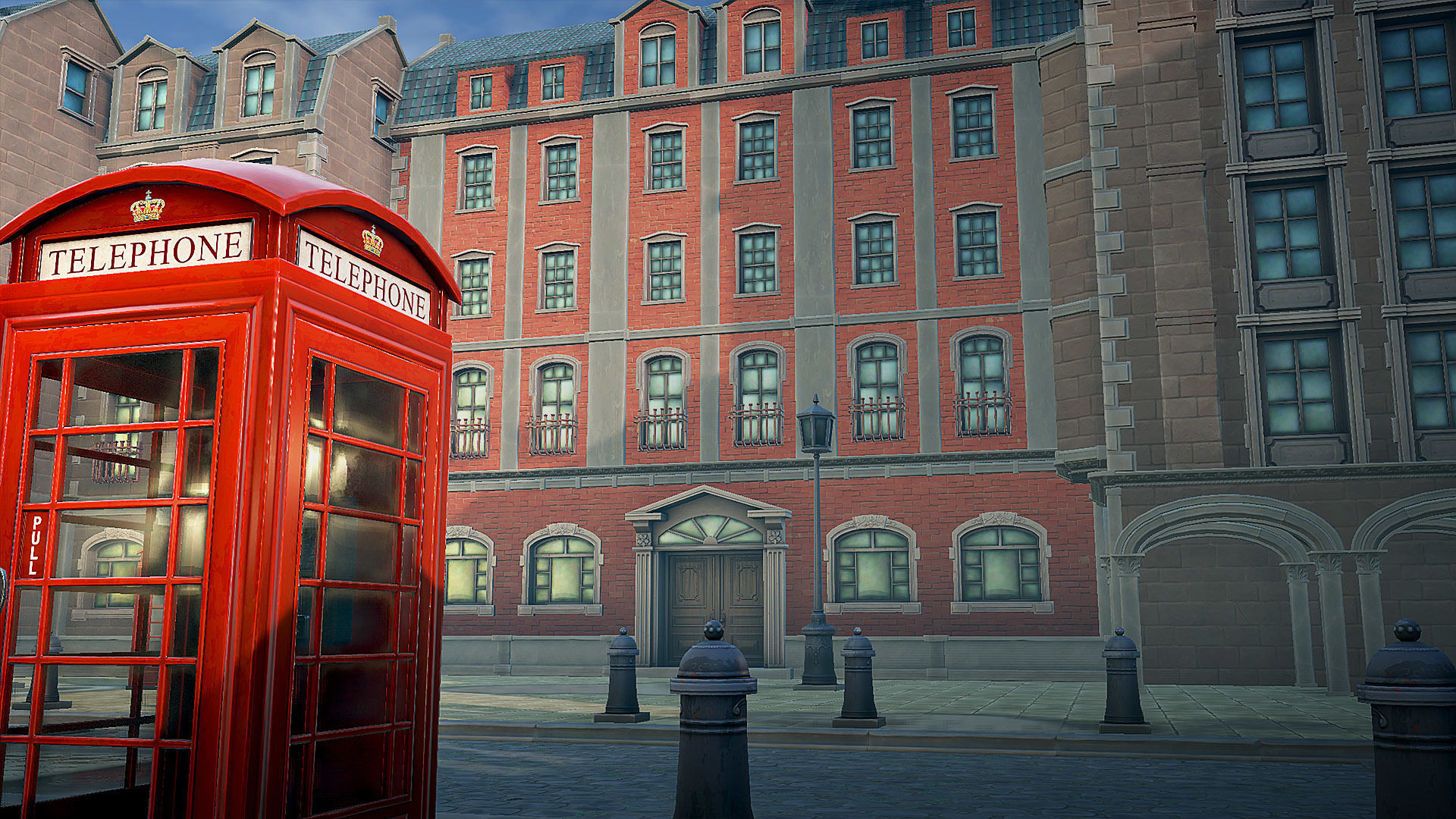 Stylized Town Low-poly 3D model_11