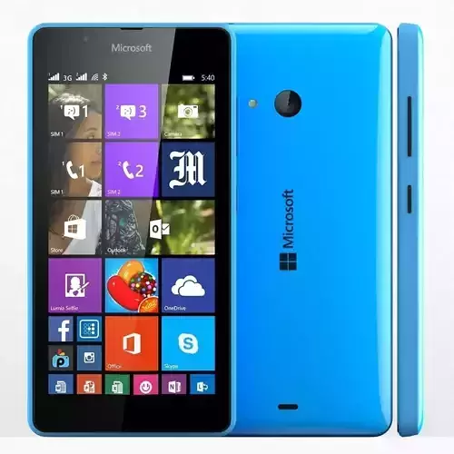  Microsoft Lumia 540 Blue 3D model