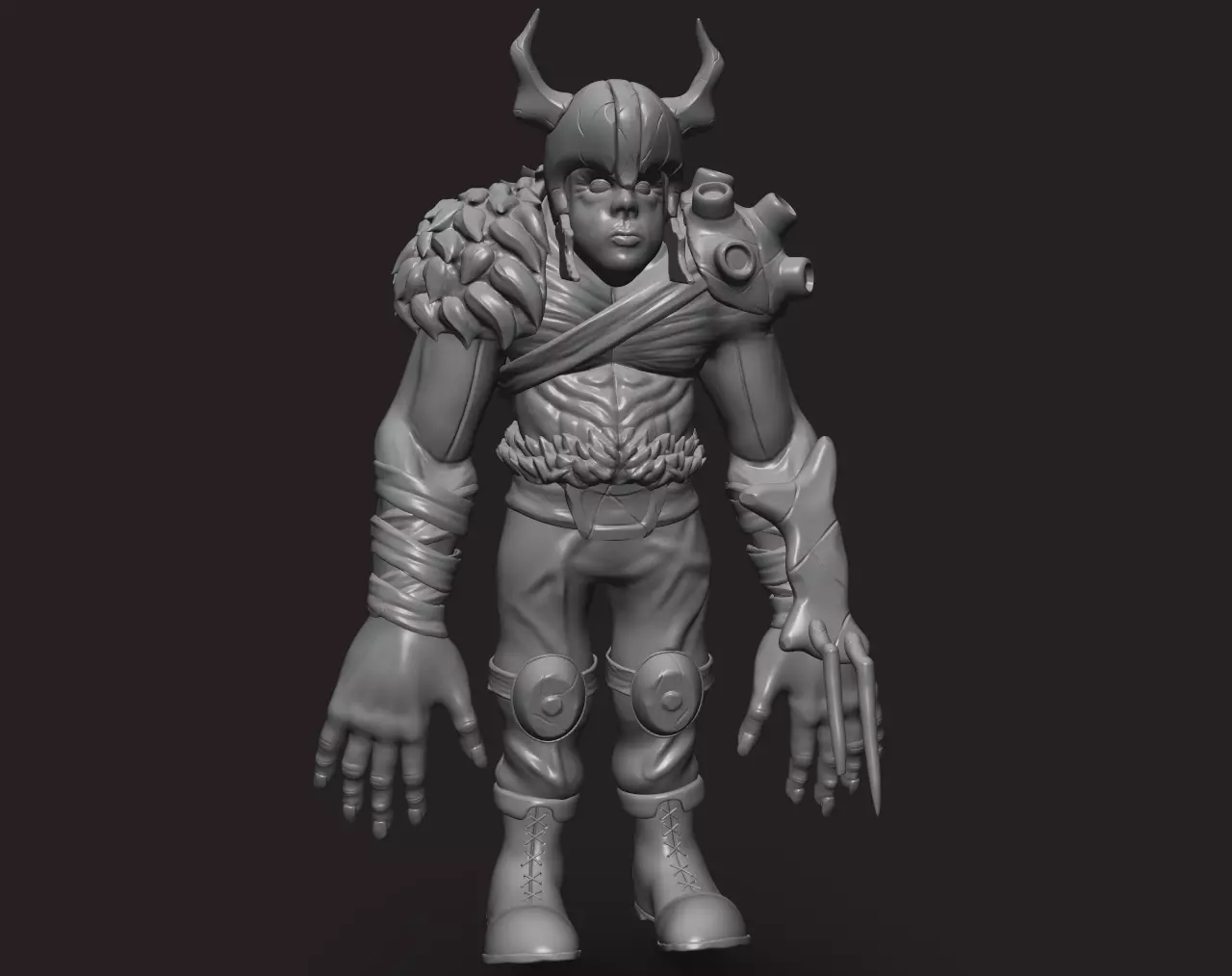Ork Warrior 3D model_0