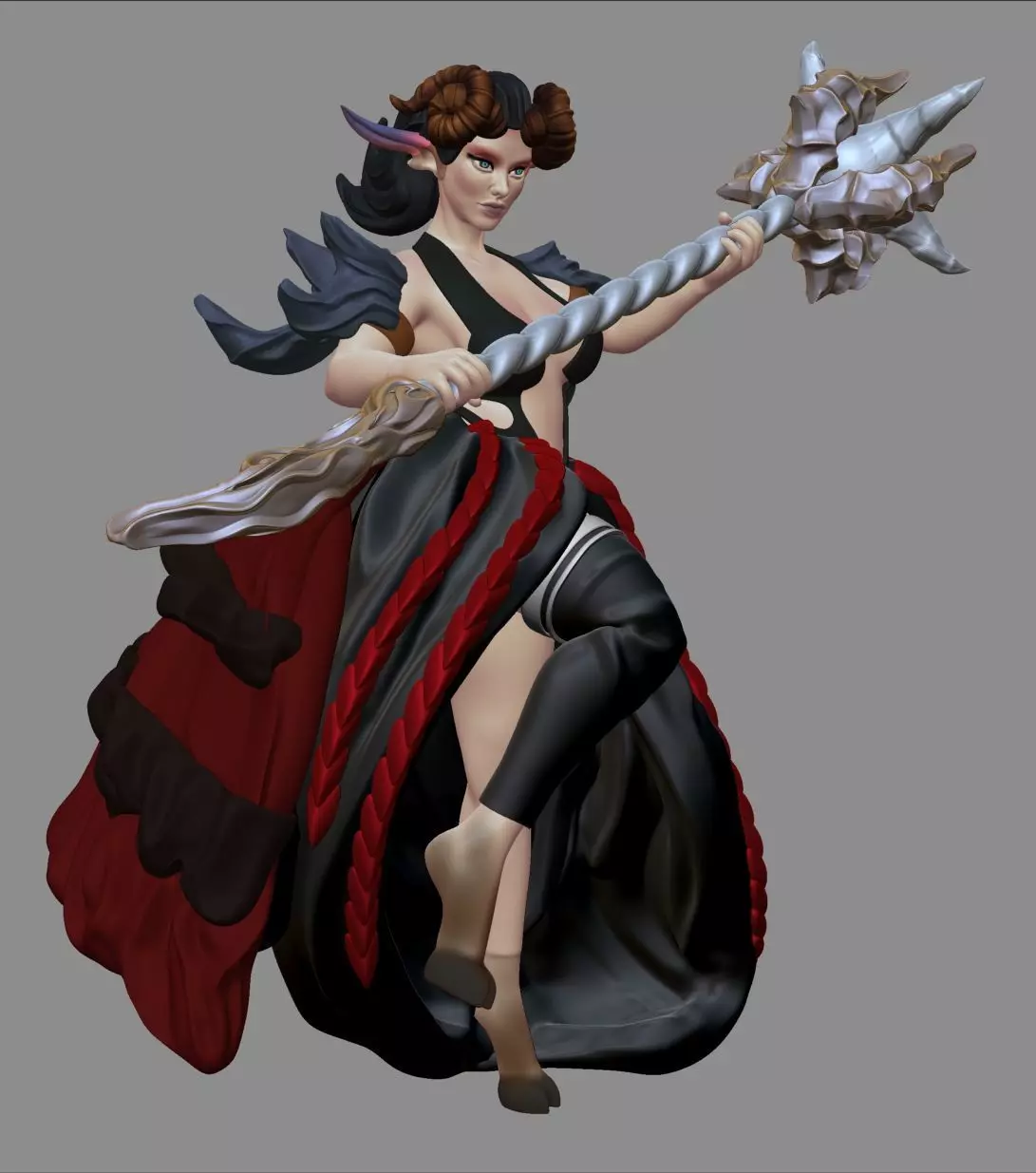 Faun girl 3D print model_0