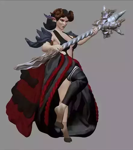 Faun girl 3D print model