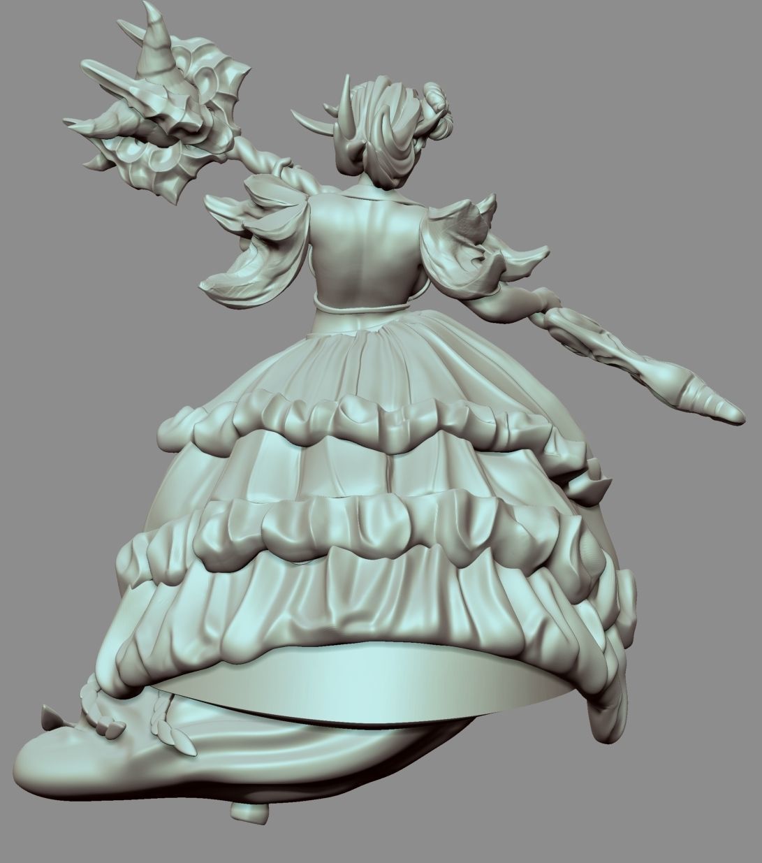 Faun girl 3D print model_3