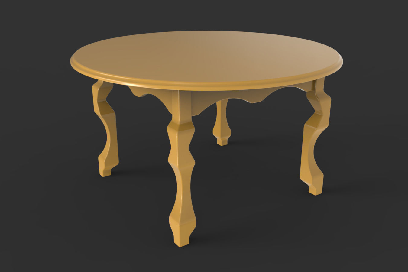 5 Shape Coffee Table 3D model_1