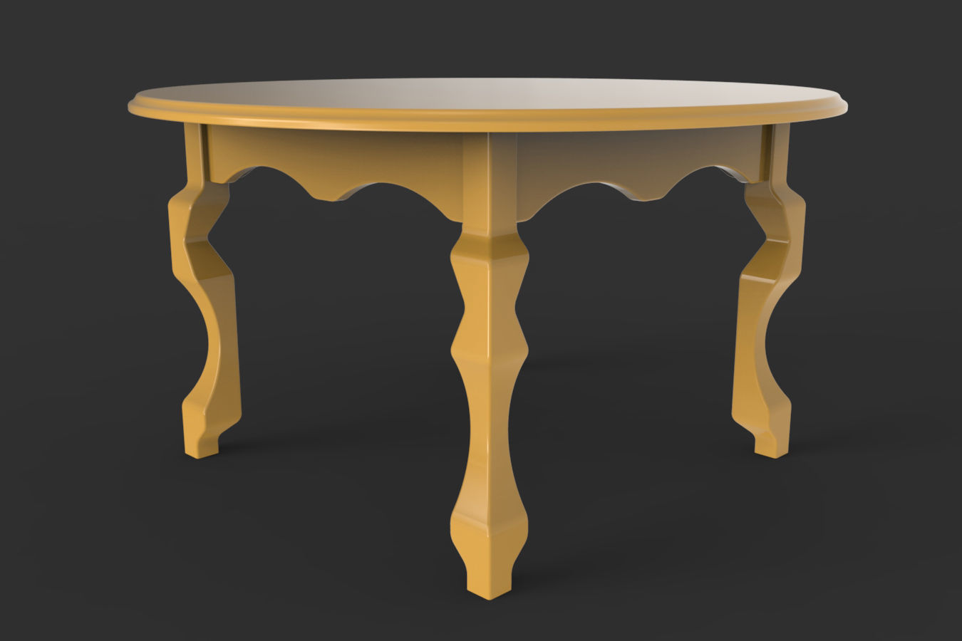 5 Shape Coffee Table 3D model_2