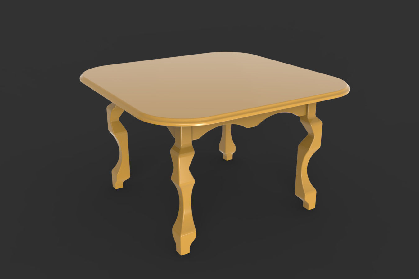 5 Shape Coffee Table 3D model_7