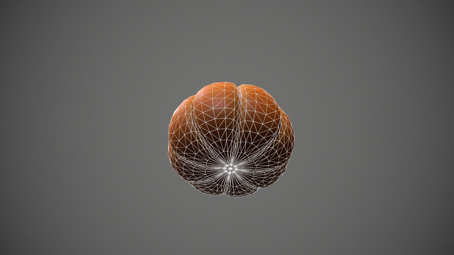 Pumpkin Low-poly 3D model_22