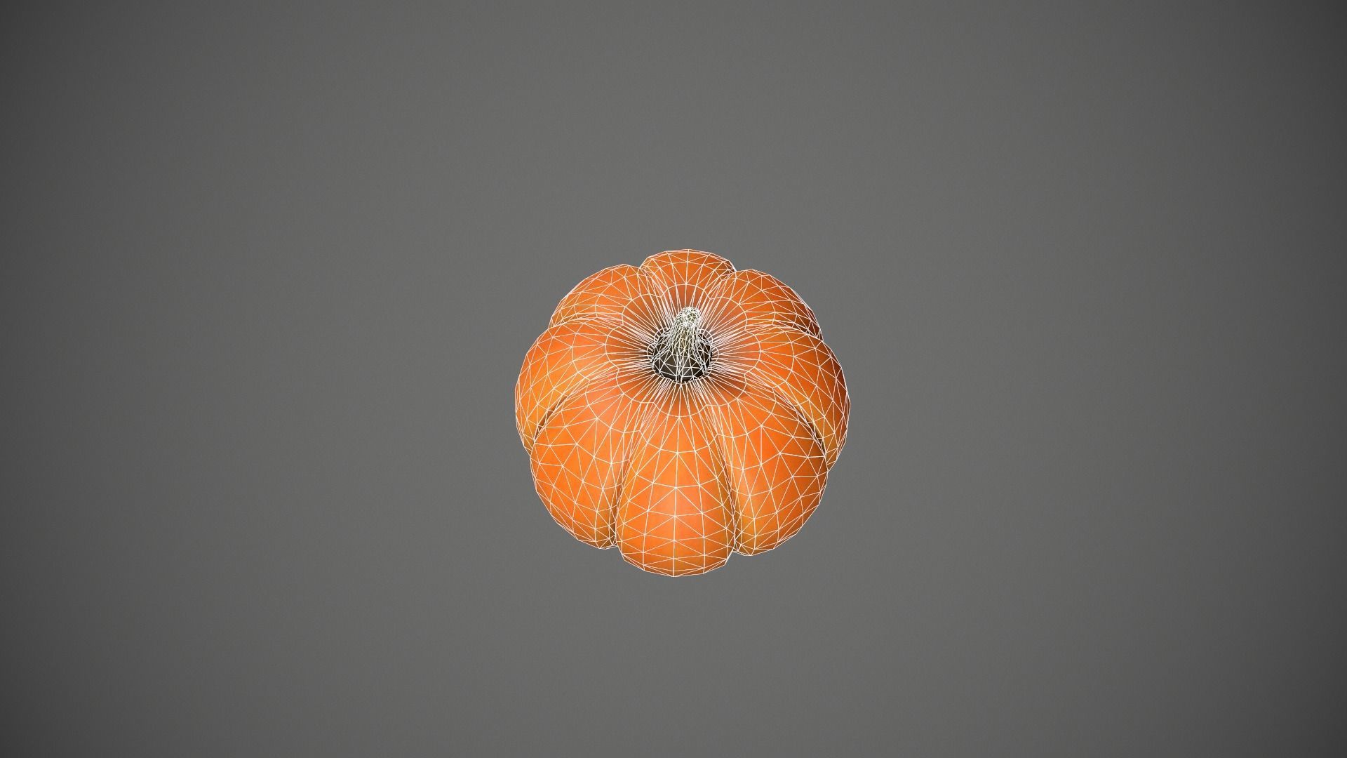 Pumpkin Low-poly 3D model_23