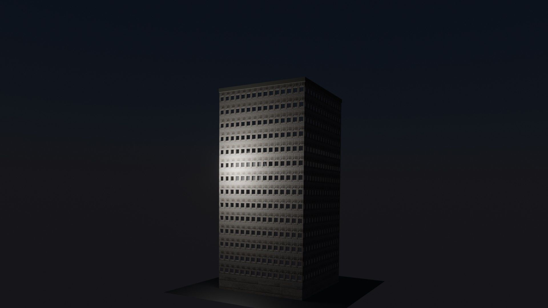Office building Free low-poly 3D model_1