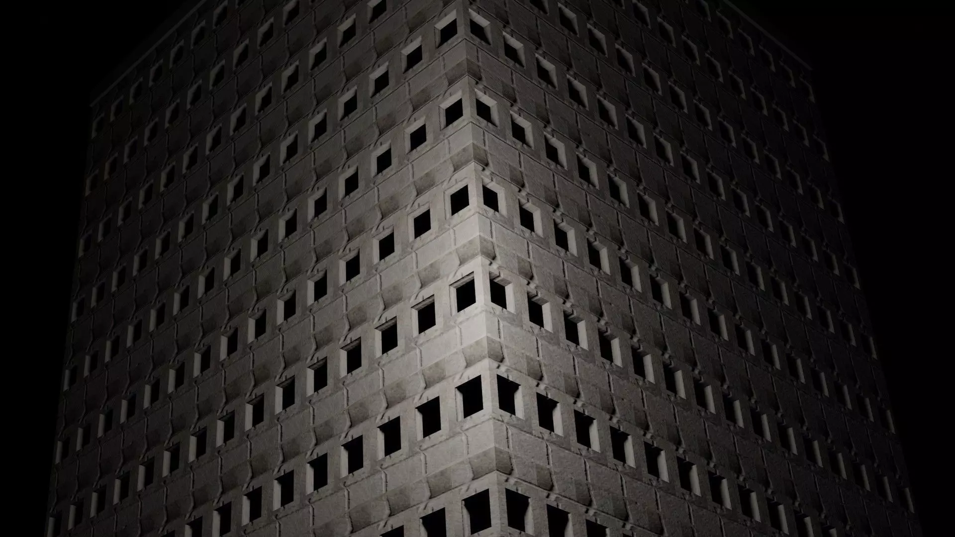 Office building Free low-poly 3D model_0