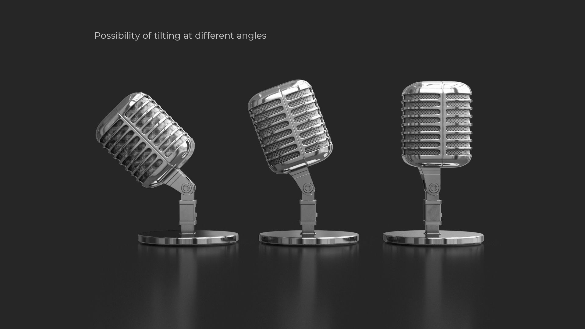 Retro Microphone 3D model_6