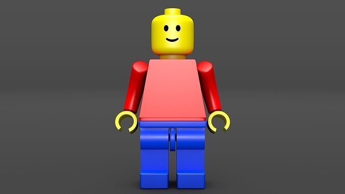 Lego Man - Standard Mini Figure Low-poly 3D model