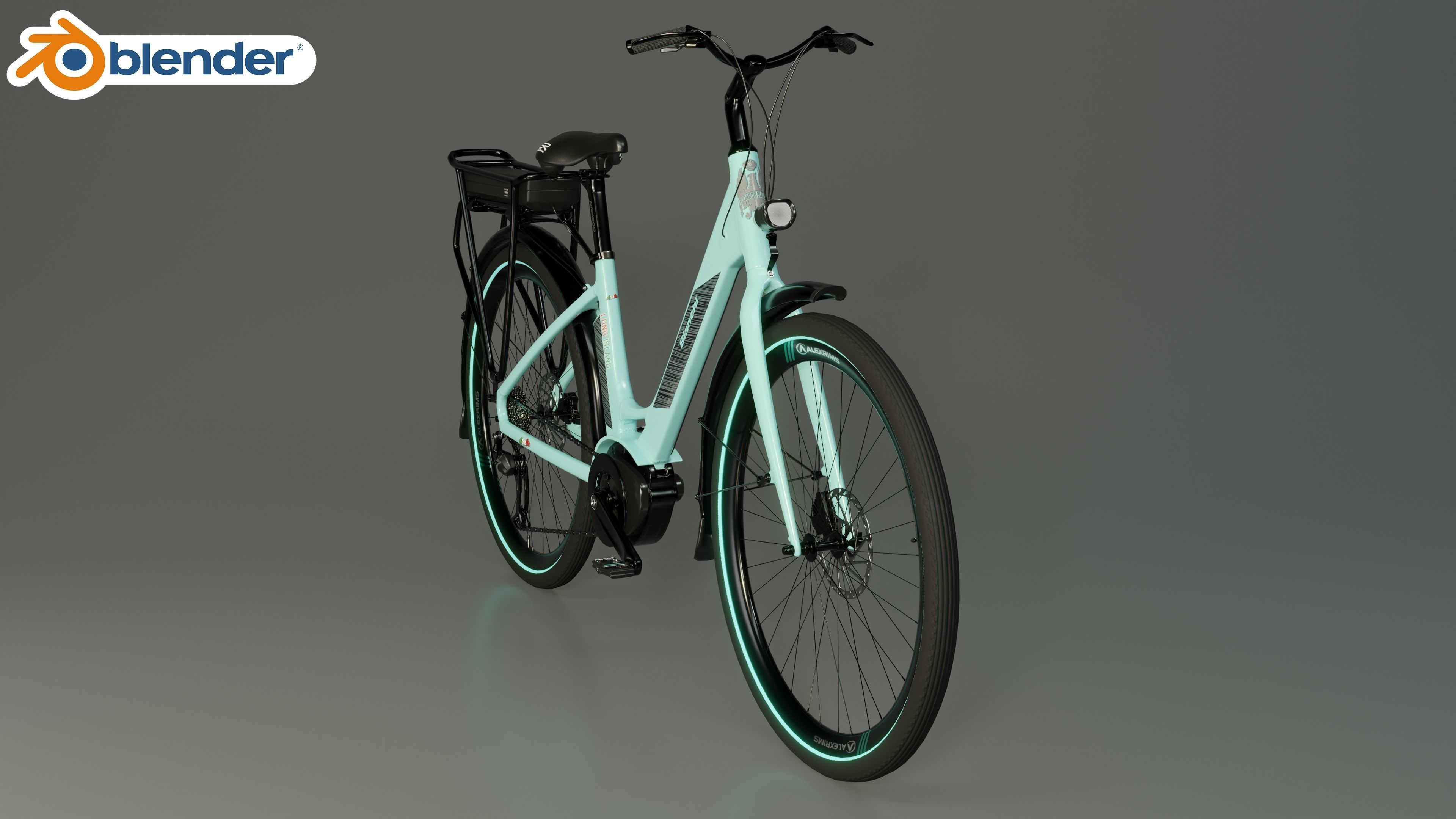 BIANCHI LONG ISLAND E-BIKE 3D MODEL 3D model_13