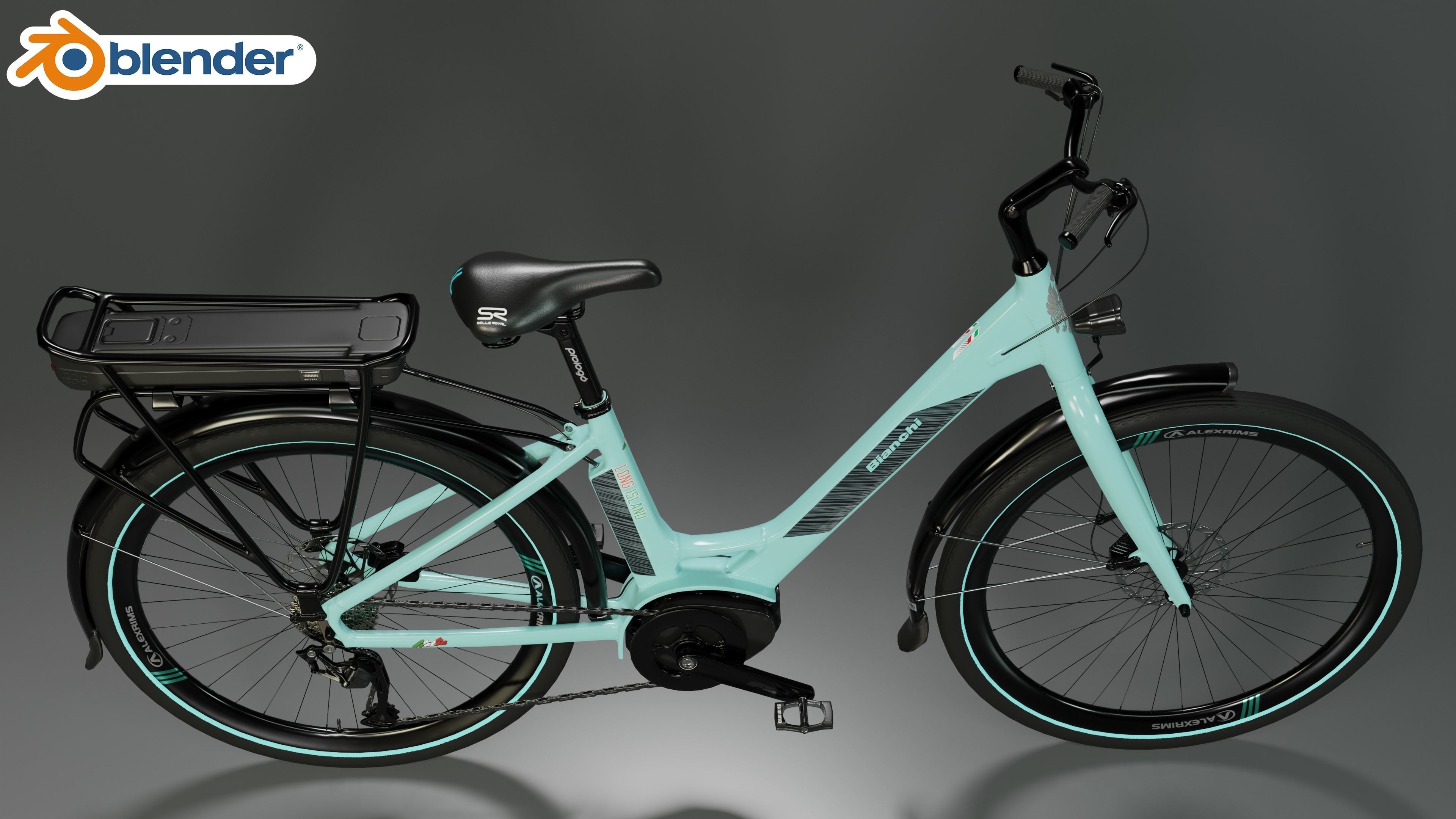 BIANCHI LONG ISLAND E-BIKE 3D MODEL 3D model_22