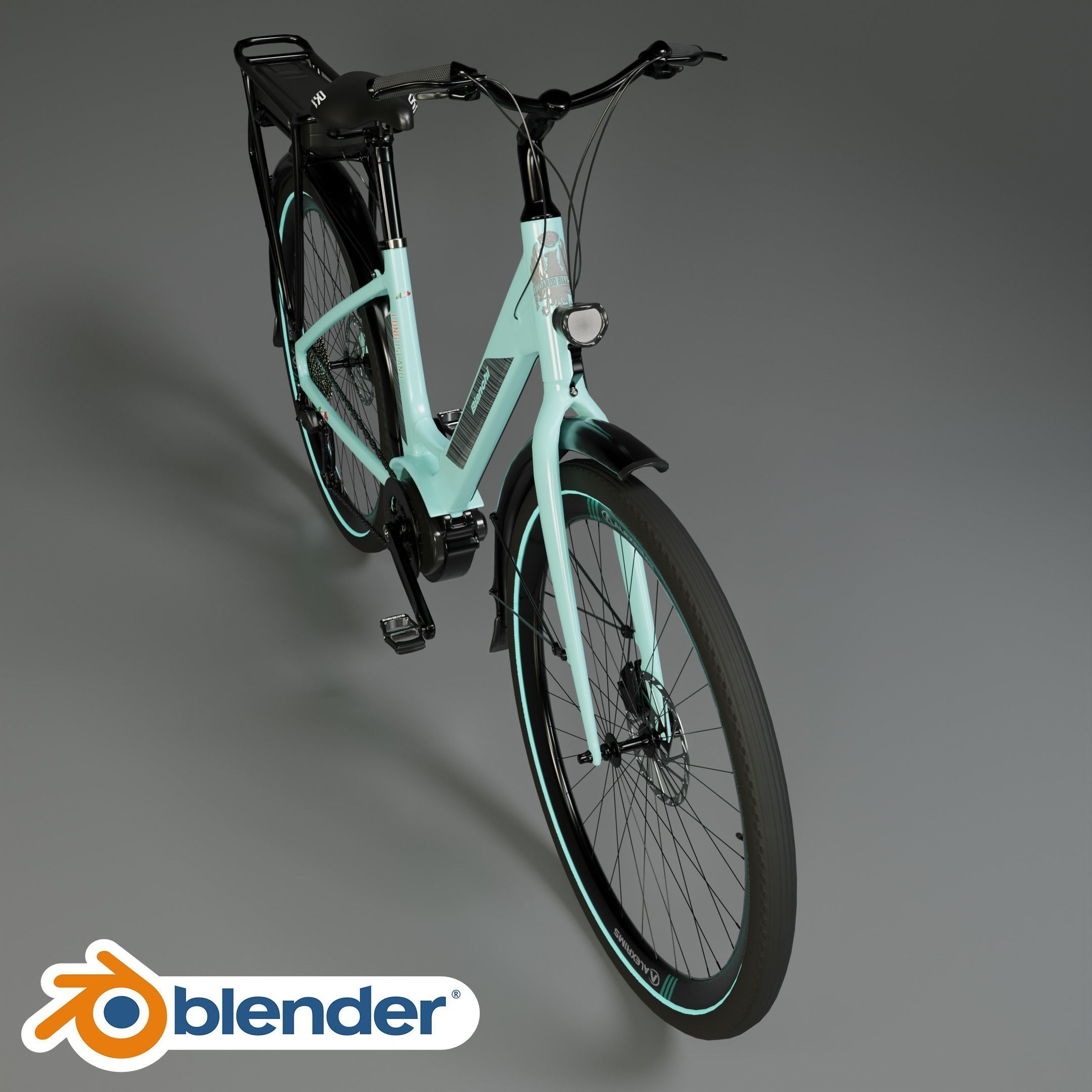 BIANCHI LONG ISLAND E-BIKE 3D MODEL 3D model_10