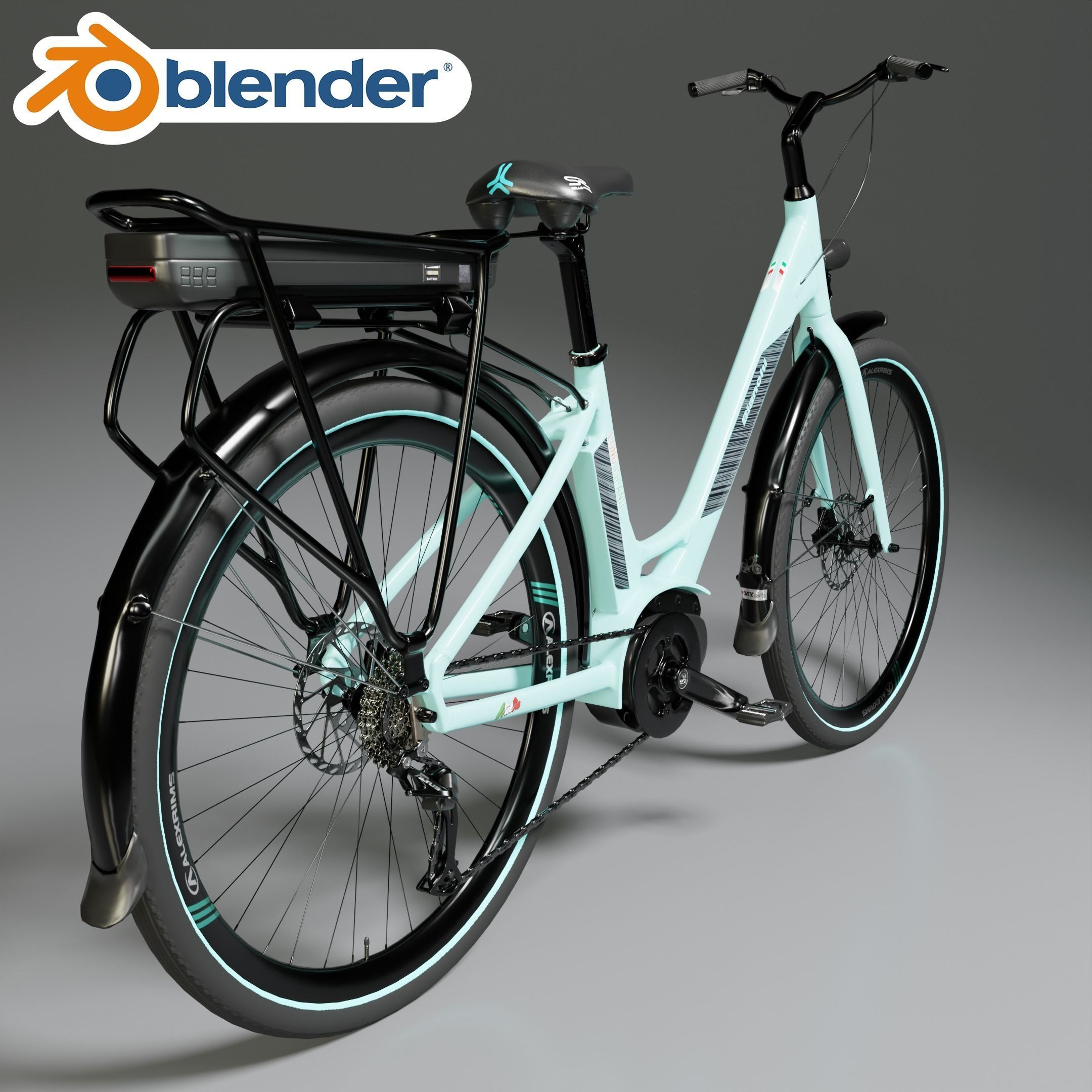 BIANCHI LONG ISLAND E-BIKE 3D MODEL 3D model_16