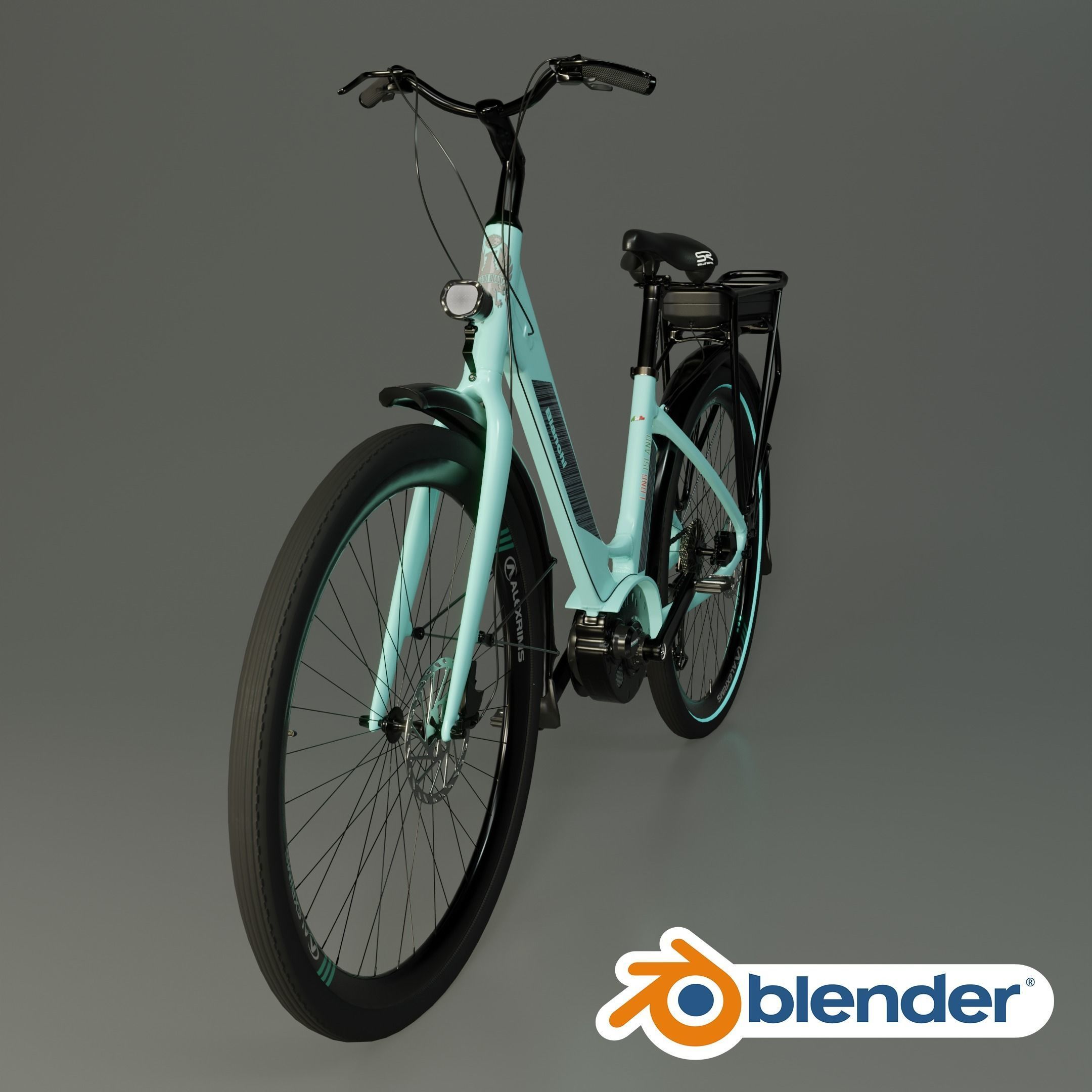 BIANCHI LONG ISLAND E-BIKE 3D MODEL 3D model_4