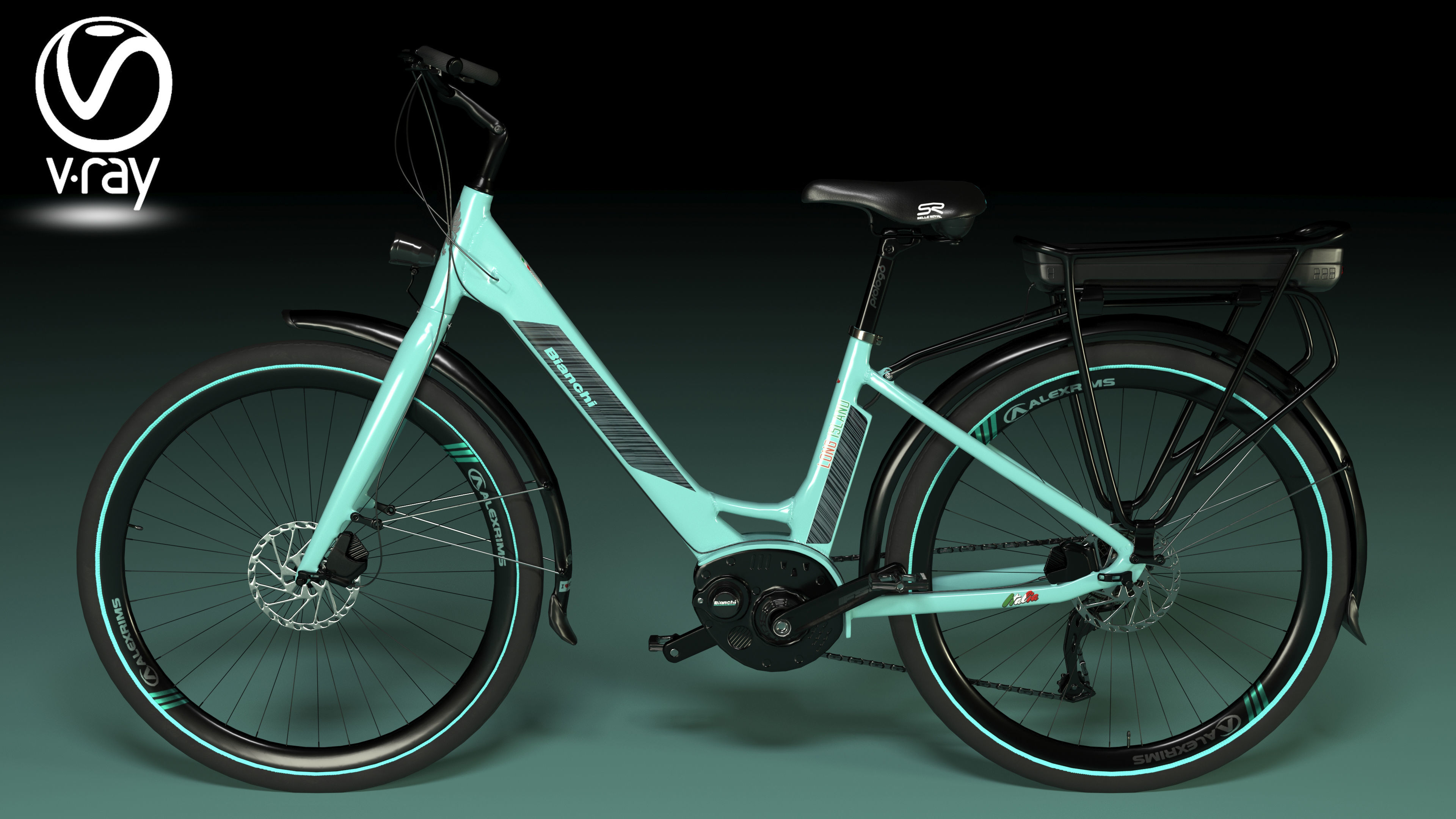 BIANCHI LONG ISLAND E-BIKE 3D MODEL 3D model_19