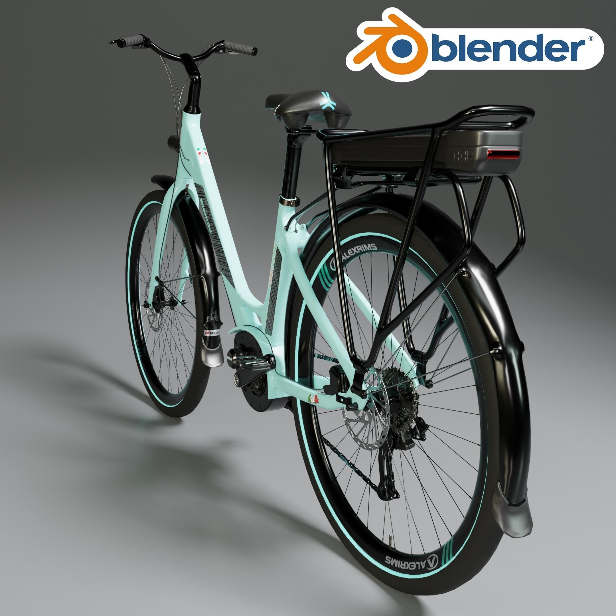 BIANCHI LONG ISLAND E-BIKE 3D MODEL 3D model_5