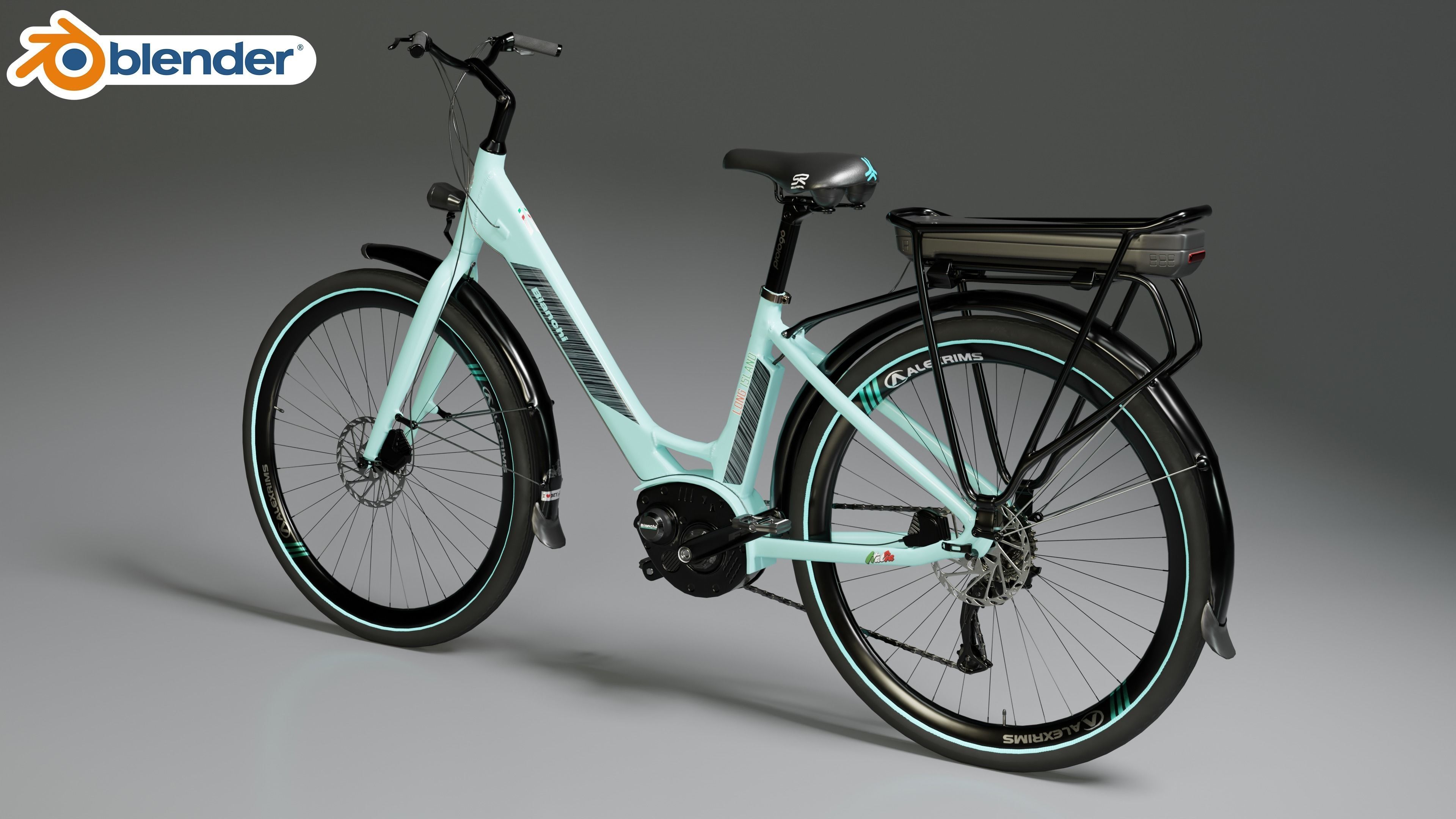 BIANCHI LONG ISLAND E-BIKE 3D MODEL 3D model_14