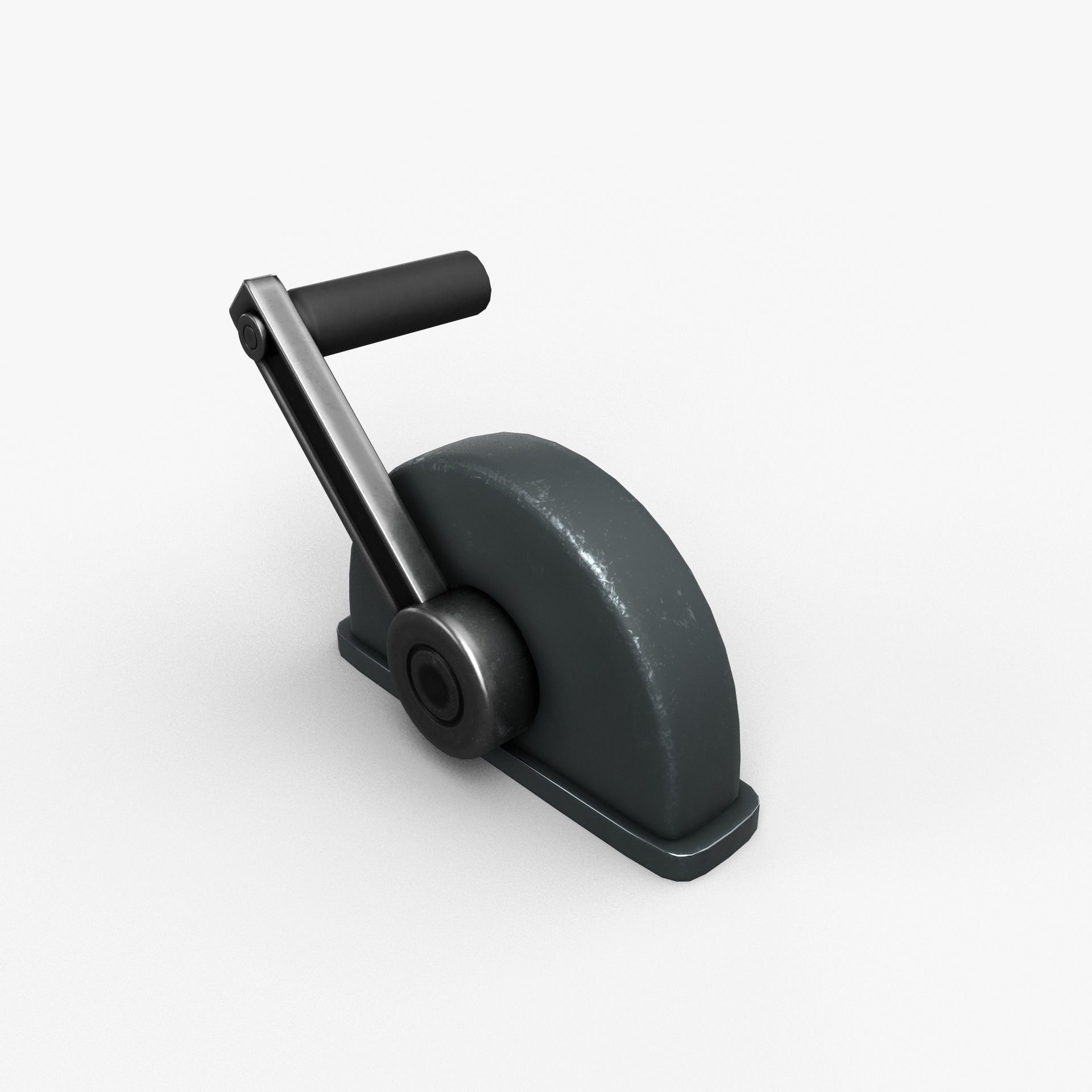 Vintage Lever Low-poly 3D model_1