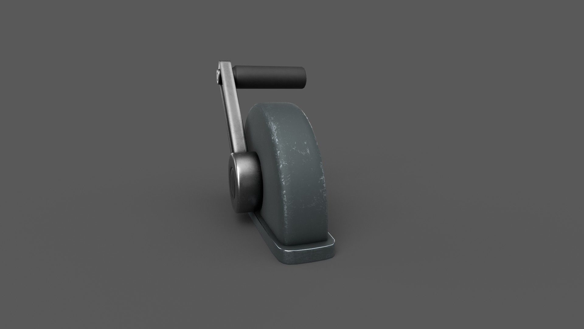 Vintage Lever Low-poly 3D model_2