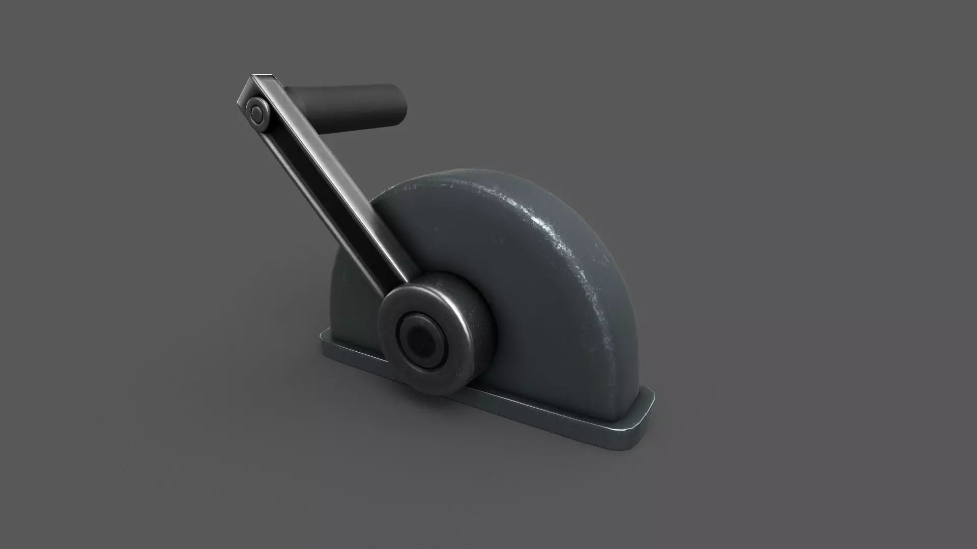 Vintage Lever Low-poly 3D model_0