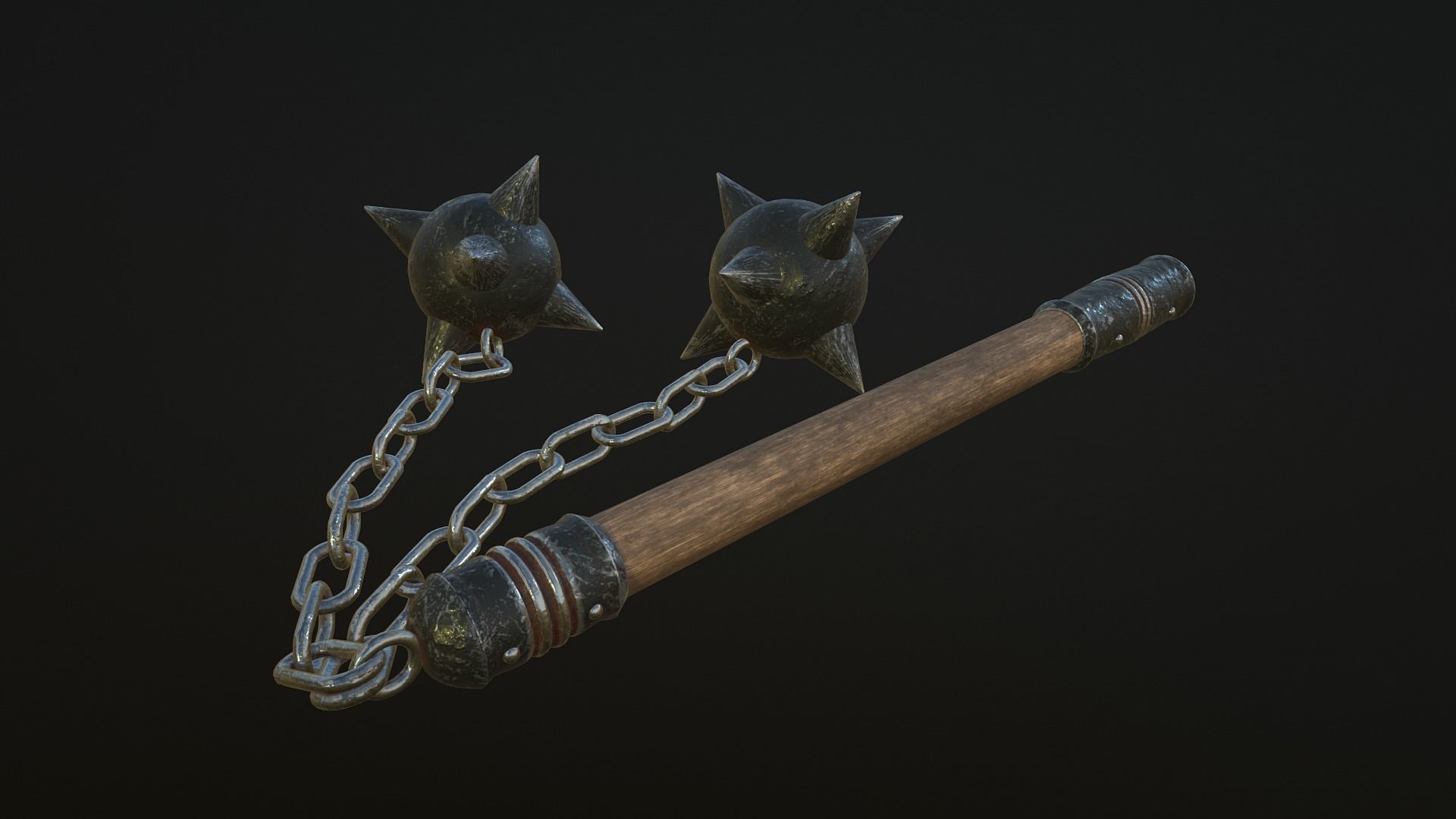 3D model Flail Mace VR / AR / lowpoly CGTrader