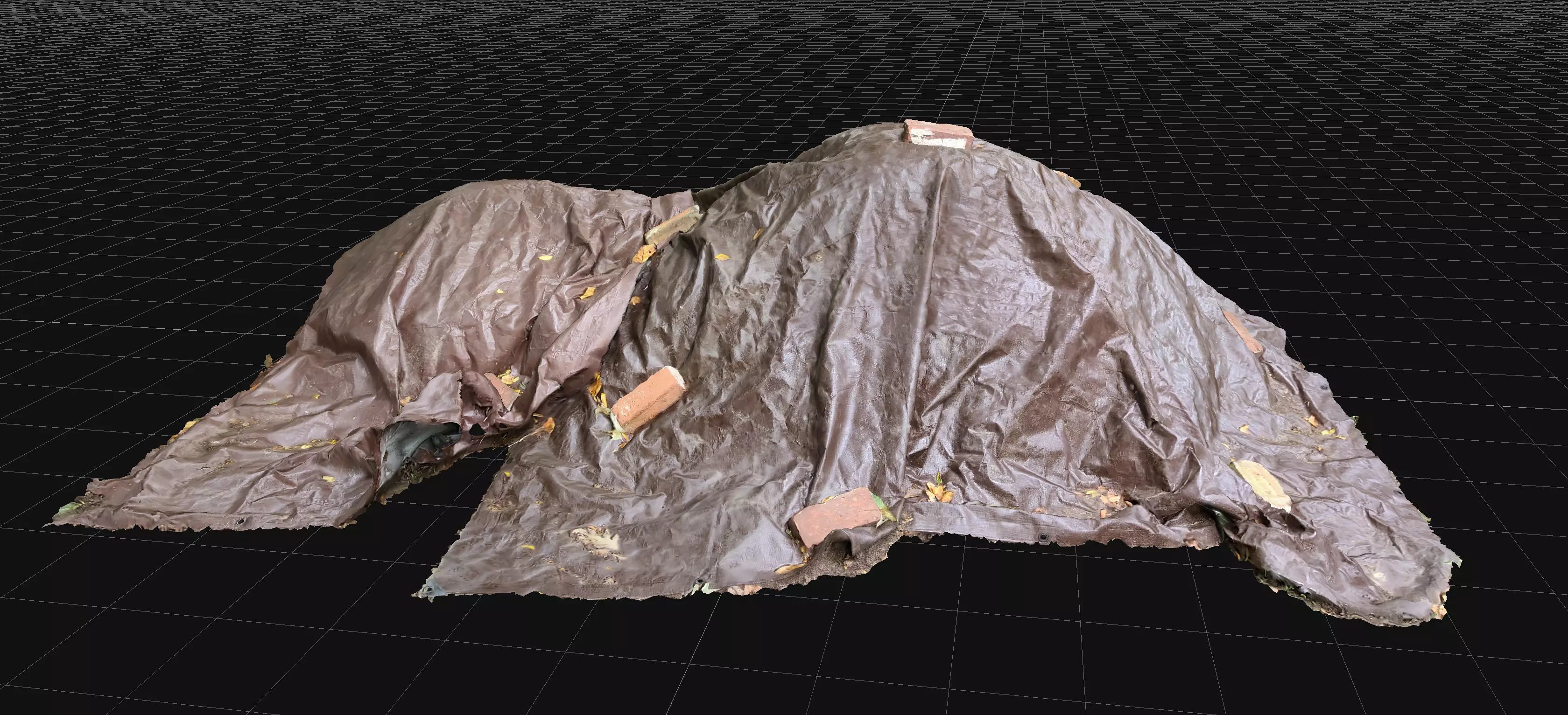 Tarp Covered Pile Free 3D model