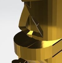 tower golden statue Free 3D model_6