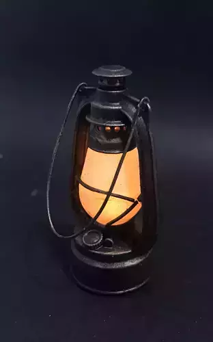 Retro Gas Lamp - Christmas tree Ornament 3D print model