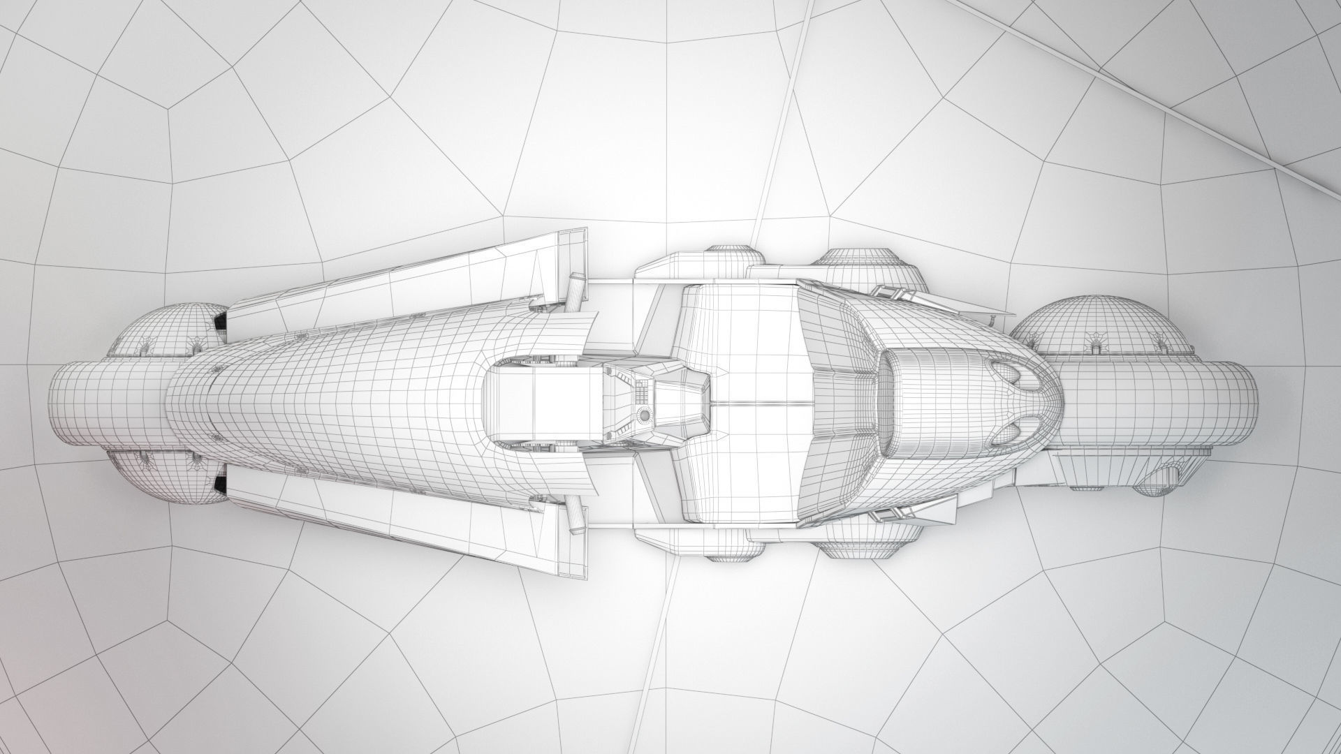 Akira Motorcycle Low-poly 3D model_13