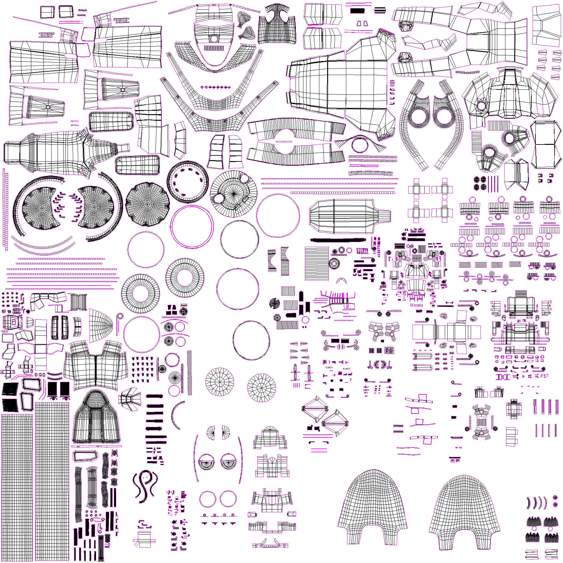 Akira Motorcycle Low-poly 3D model_17