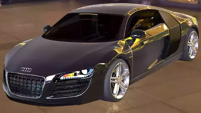Audi r8 3d model Free 3D model