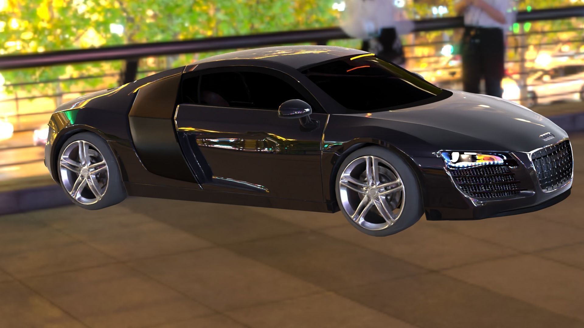Audi r8 3d model Free 3D model_1
