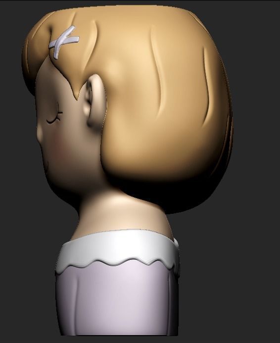 Cute girls and boys planters 3 of 4 for 3d printing 3D print model_2