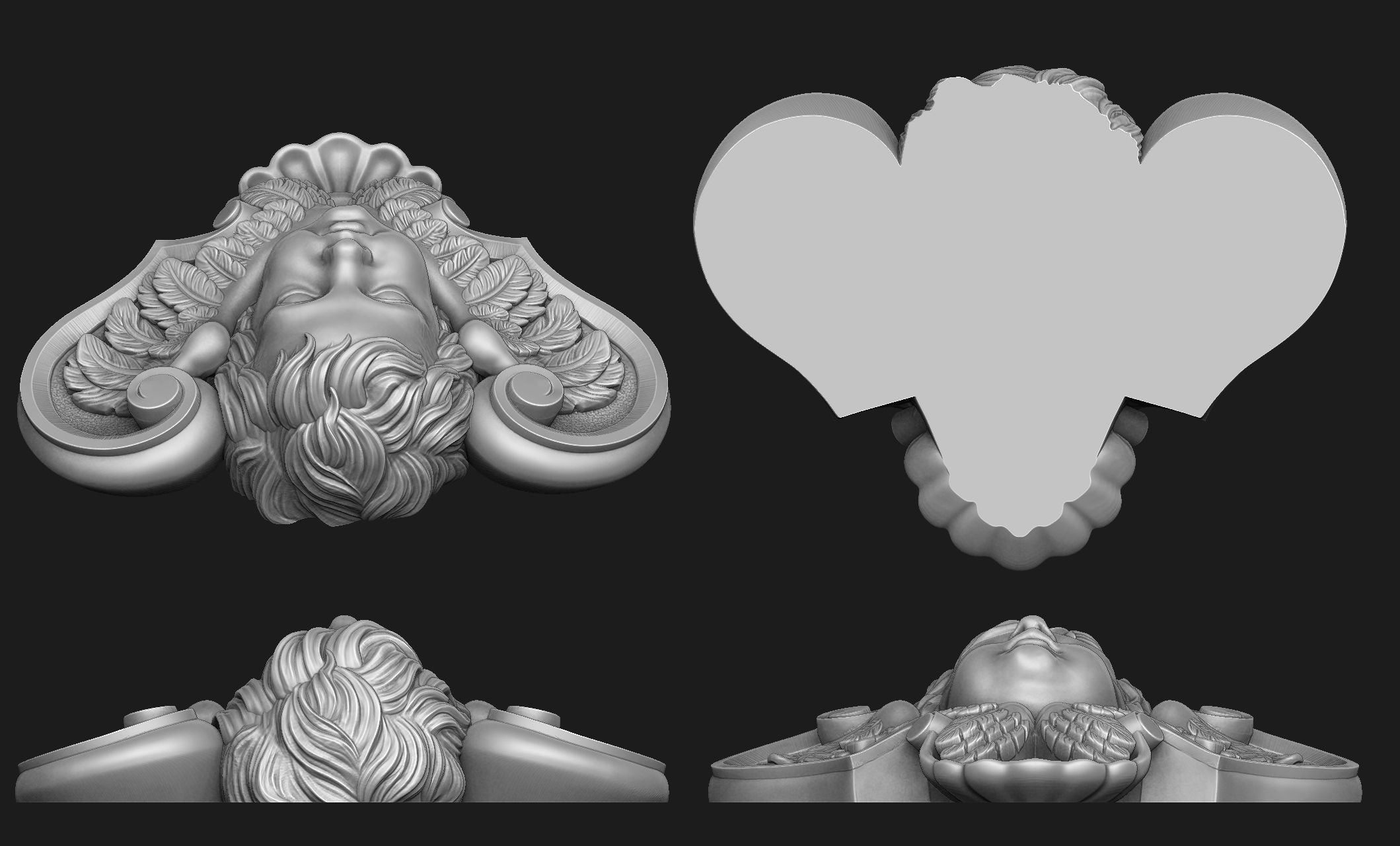 Putto Pendant 3D print model_4