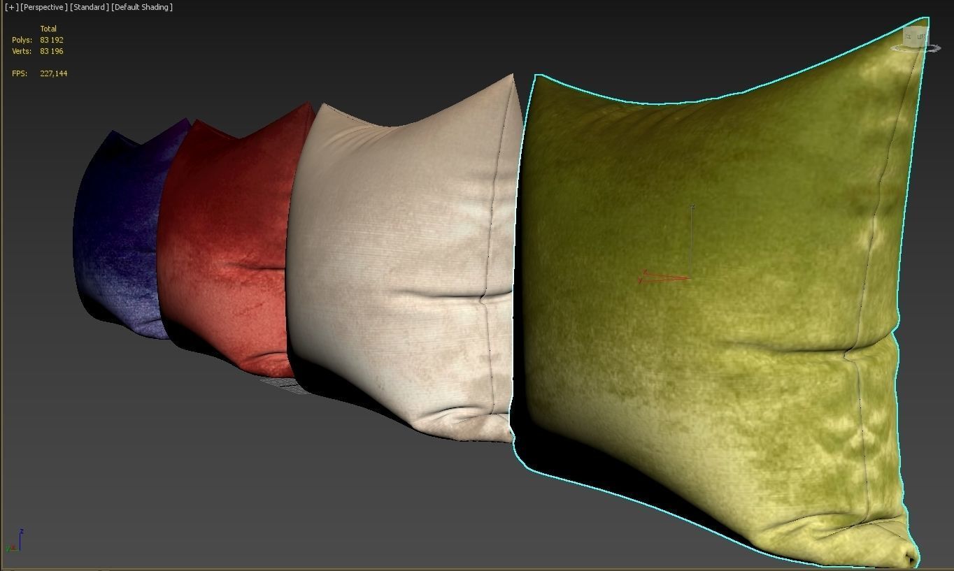 Decorative pillows set 039 3D model_13
