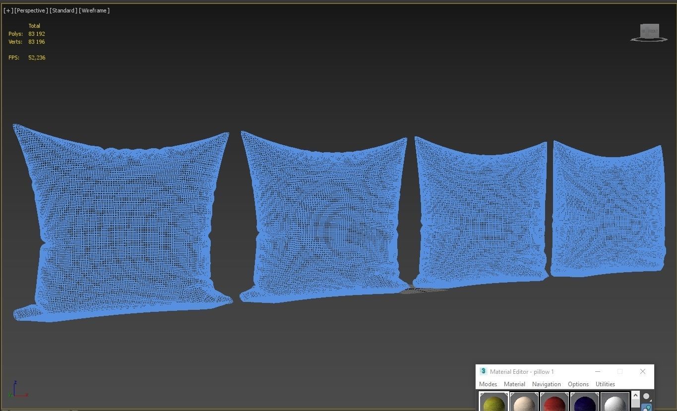 Decorative pillows set 039 3D model_6