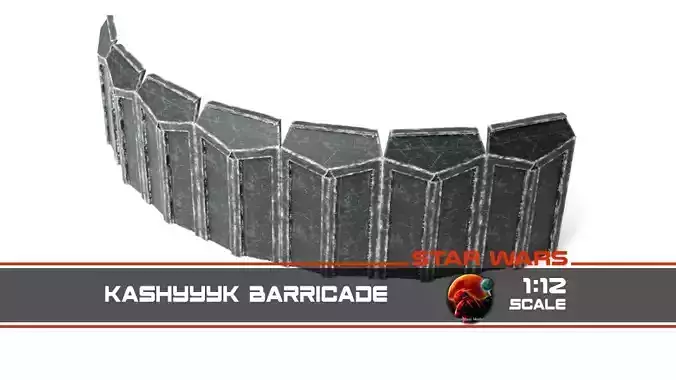 Kashyyyk barricade 1-12 scale Blackseries 