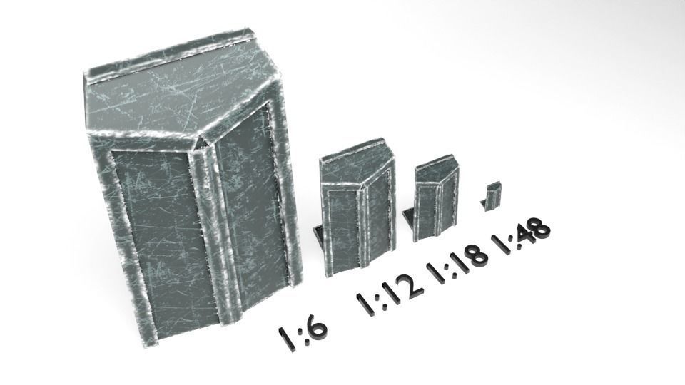 Kashyyyk barricade 1-18 scale Hasbro Kenner 3D print model_7