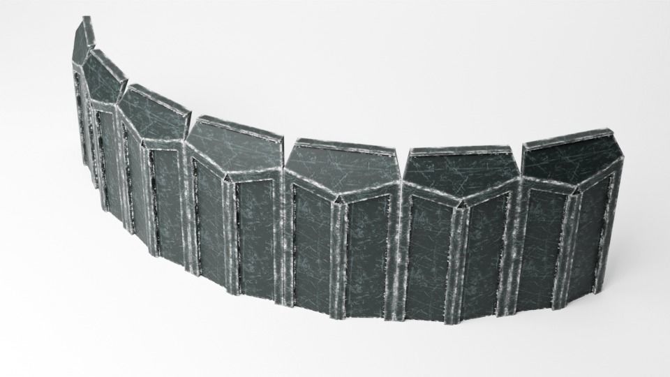 Kashyyyk barricade 1-48 scale 3D print model_4