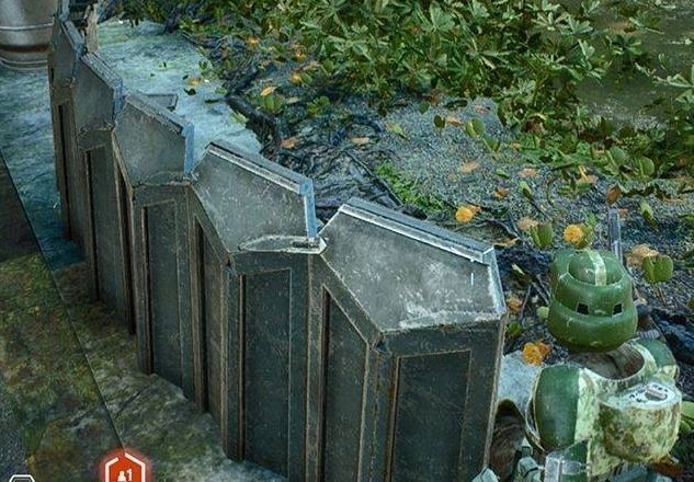 Kashyyyk barricade 1-48 scale 3D print model_9